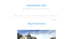 Desktop Screenshot of blog.burkeware.com